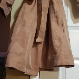 Banana Republic winter silk trench